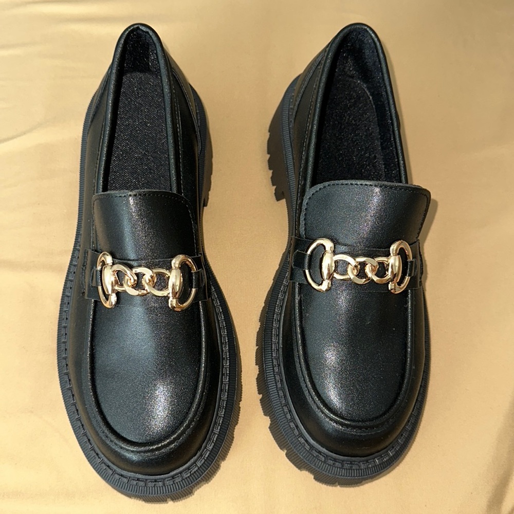 Slip on platform loafers
